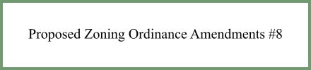 summary of changes for zoning ordinance