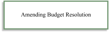 amending budget resolution