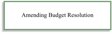 Amending Budget Resolution