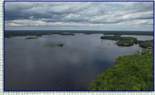 Michigamme Reservoir aerial view